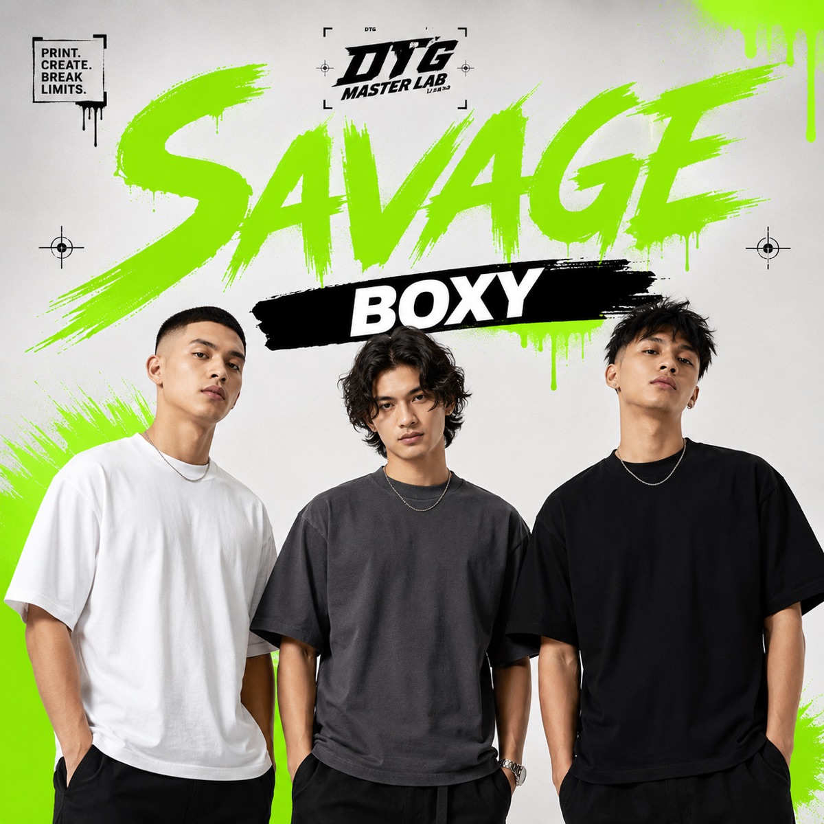 เสื้อ เสื้อ SAVAGE BOXY สำหรับงานสกรีน